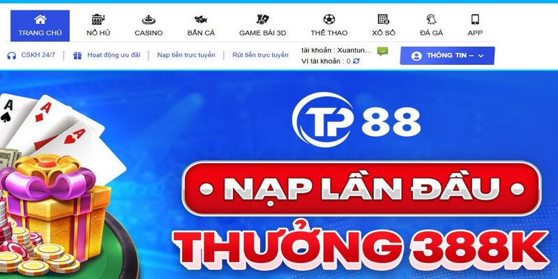 Rút tiền TP88